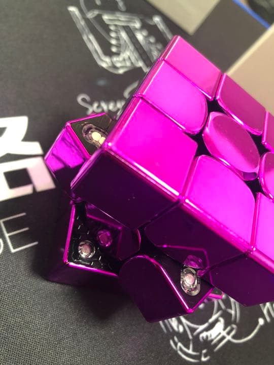 GAN 356XSM「電気メッキ」明るいピンク ルービックキューブ