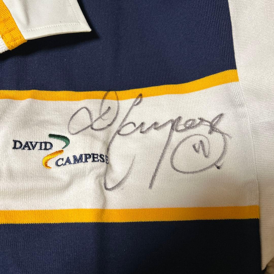 デビッド・キャンピージのサイン入り カンタベリーラガーシャツ Lサイズ