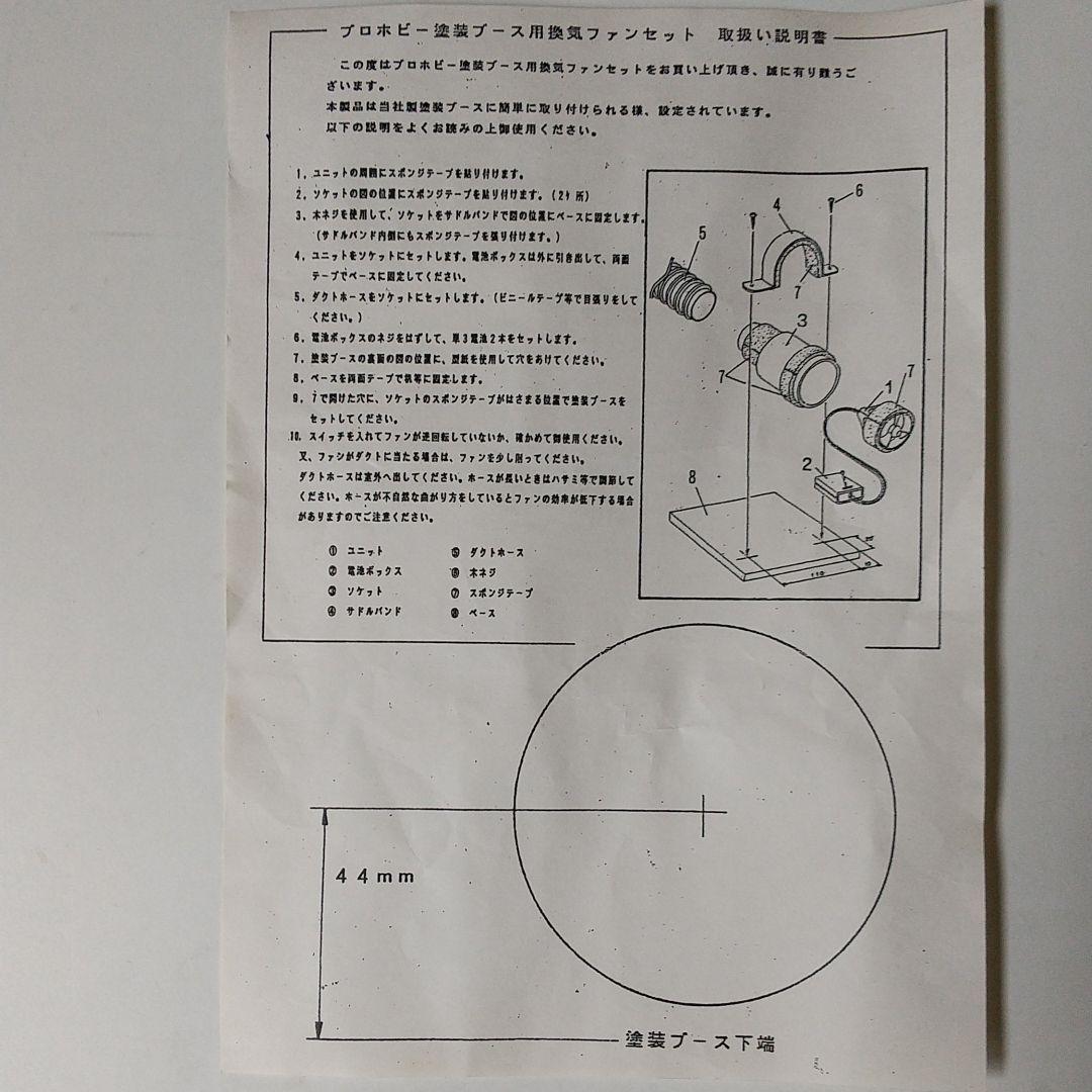 （値下げ）塗装ブース（同梱内容：換気ファンセット・スプレーガード・接着マット）
