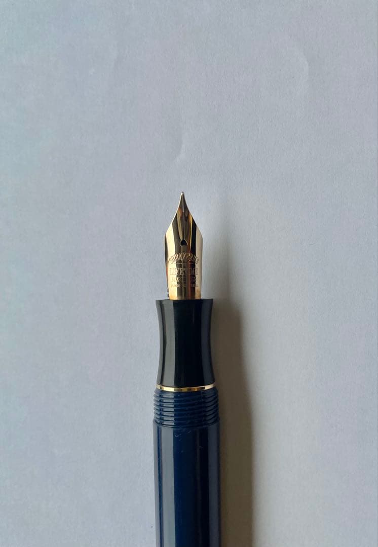 【希少】 シェーファー 万年筆 バランスII 14K M字 ネイビー
