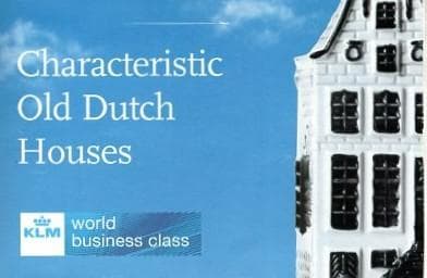 KLMオランダ航空のデルフトブルーのミニチュアハウス No.6