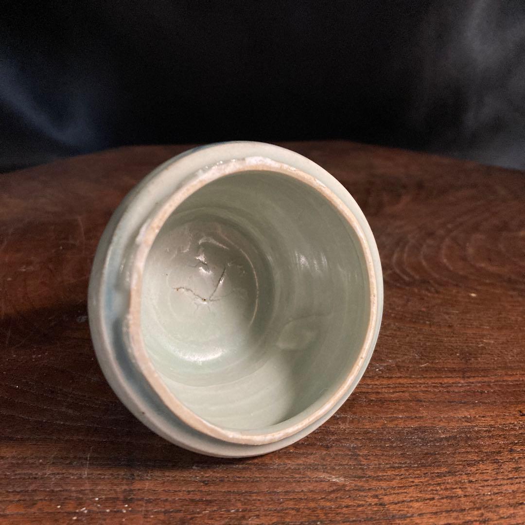 赤札閉店セール❗️【ギャラリー三益】古美術　元〜明初染付　芙蓉紋共蓋小壺