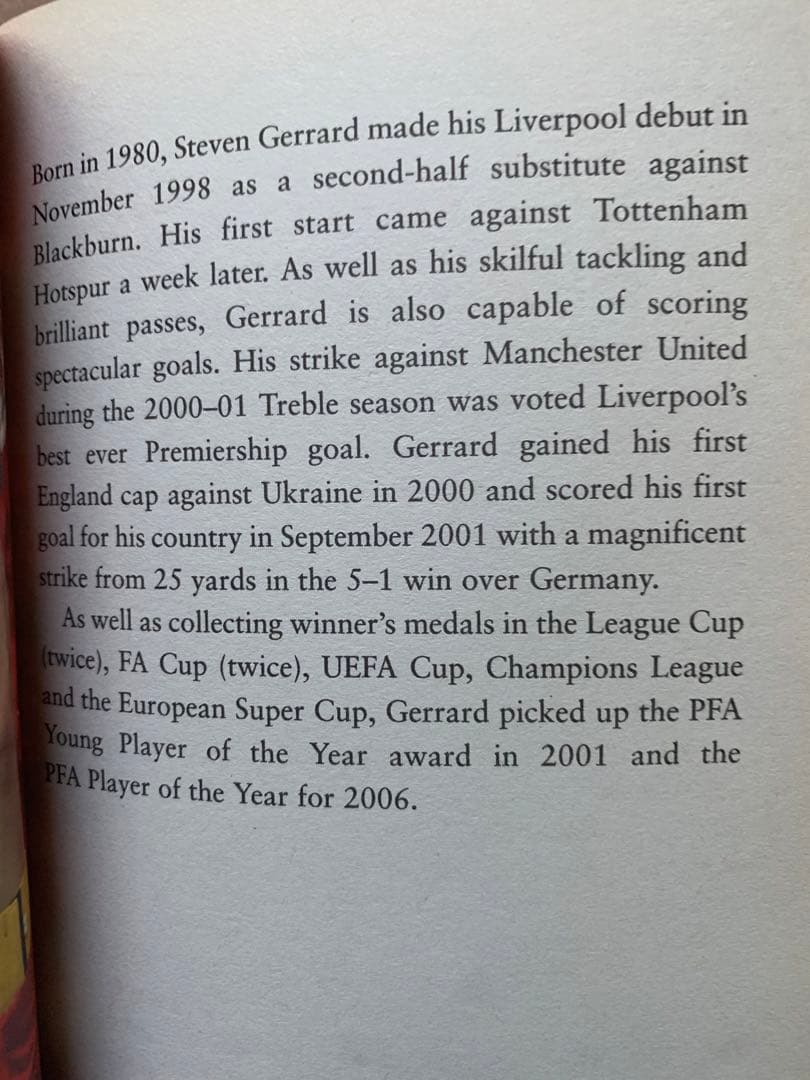 入手不可能！ジェラード自伝 GERRARD My Autobiography