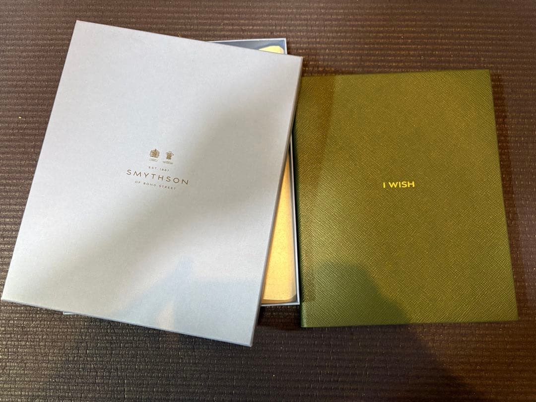 未使用品 スマイソン Smythson Portobello ノート グリーン