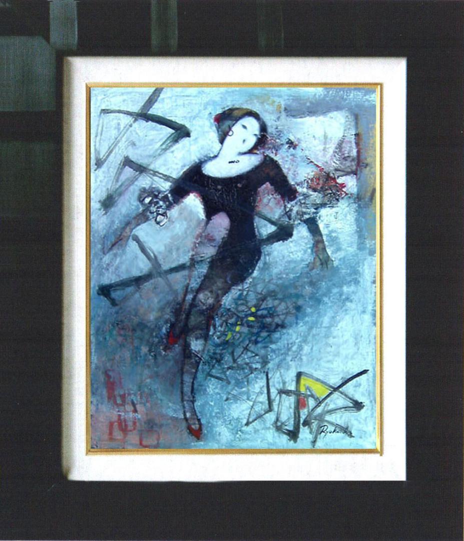 油絵 菅家令子 絵 絵画 インテリア F6-212023 人物 女性像