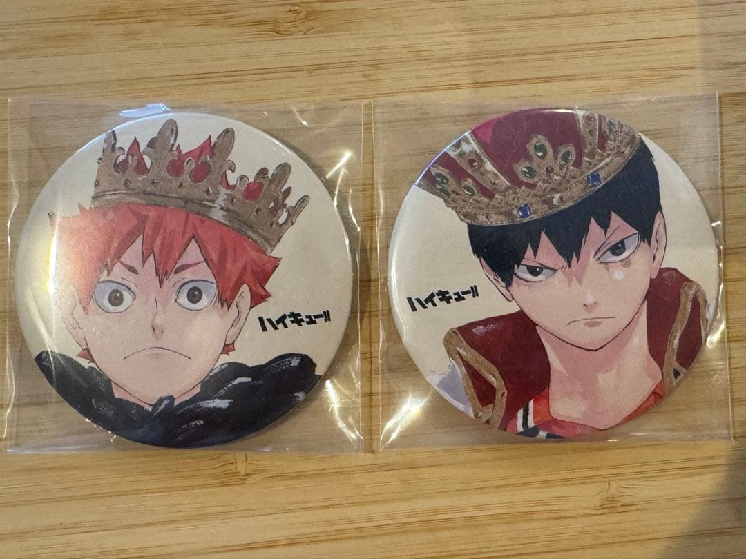 ハイキュー コレクション缶バッジ 第3弾 日向翔陽 影山飛雄 王冠 王様