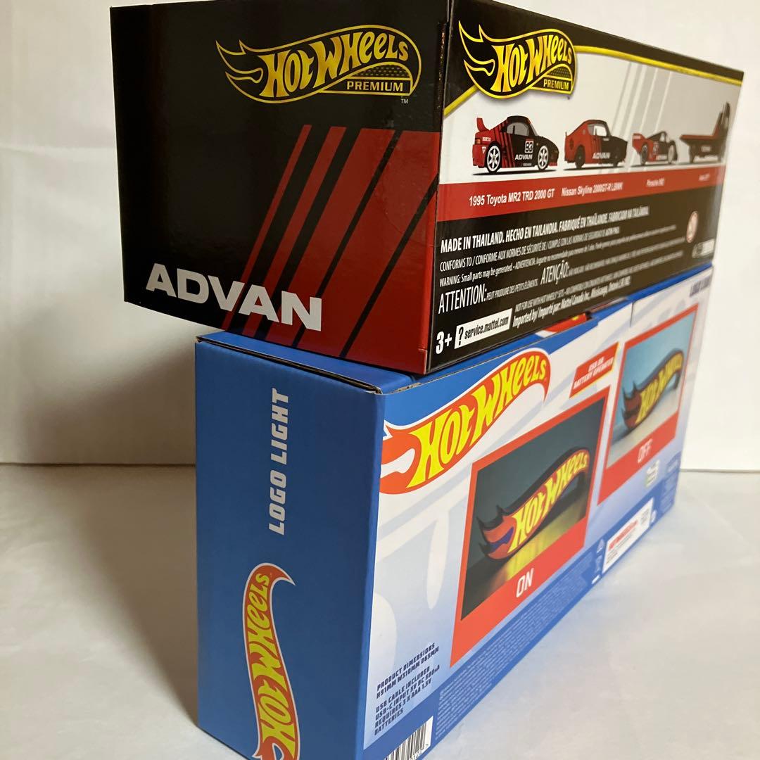 ホットウィール⭐️ロゴライト⚡️プレミアムADVANレーシング✨共に新品❗️2セット‼️