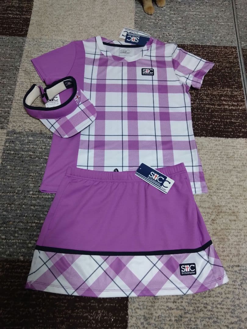 新品！St. Christopher テニスウェアセット L 紫