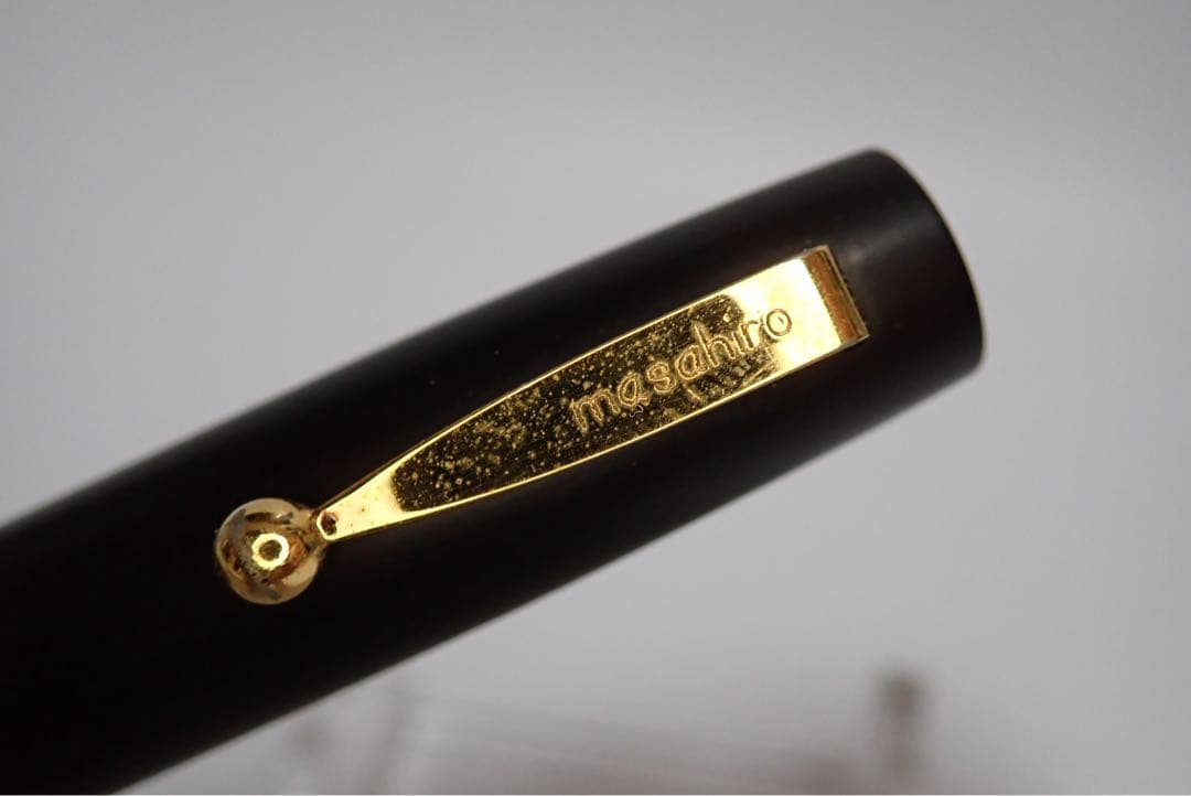 【廃番】masahiro万年筆 エボナイト パイロット 中字（M） インク止め式