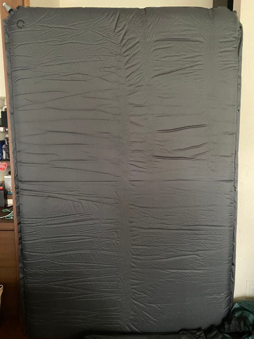 美品 QUICKCAMP エアマットレス5cm厚&マイクロエアポンプ付き