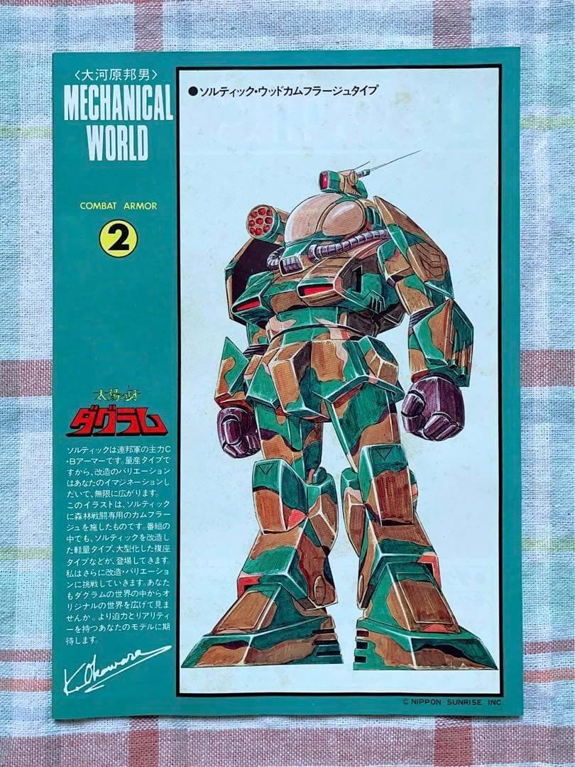 状態良好 当時モノ タカラ 1/72 ソルティック 大河原邦男 ボックスアート