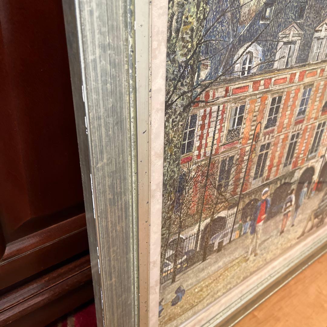 【更に値下げしました】絵画《昼のヴォージュ広場(パリ)》