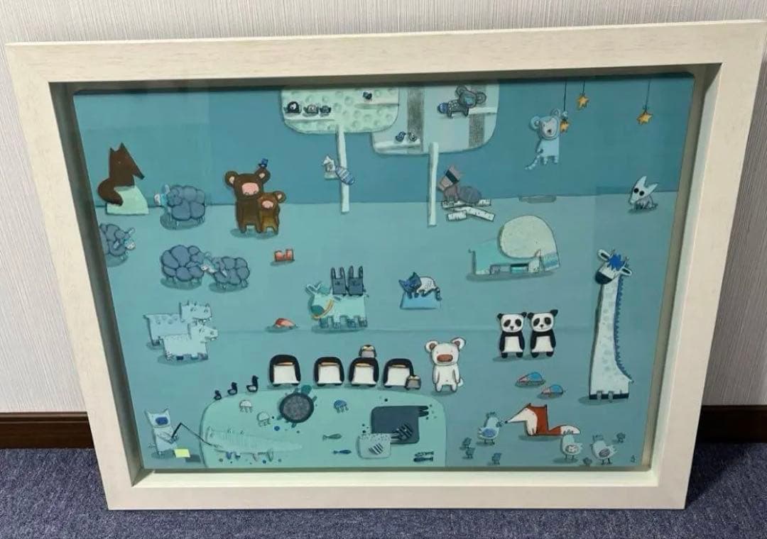 キロメロ版画　『青の地平線』　限定70 枚