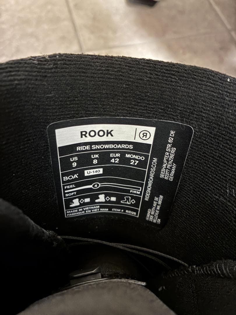 ⭐️極美品⭐️スノーボードブーツ RIDE ROOK 27.0cm スノボ
