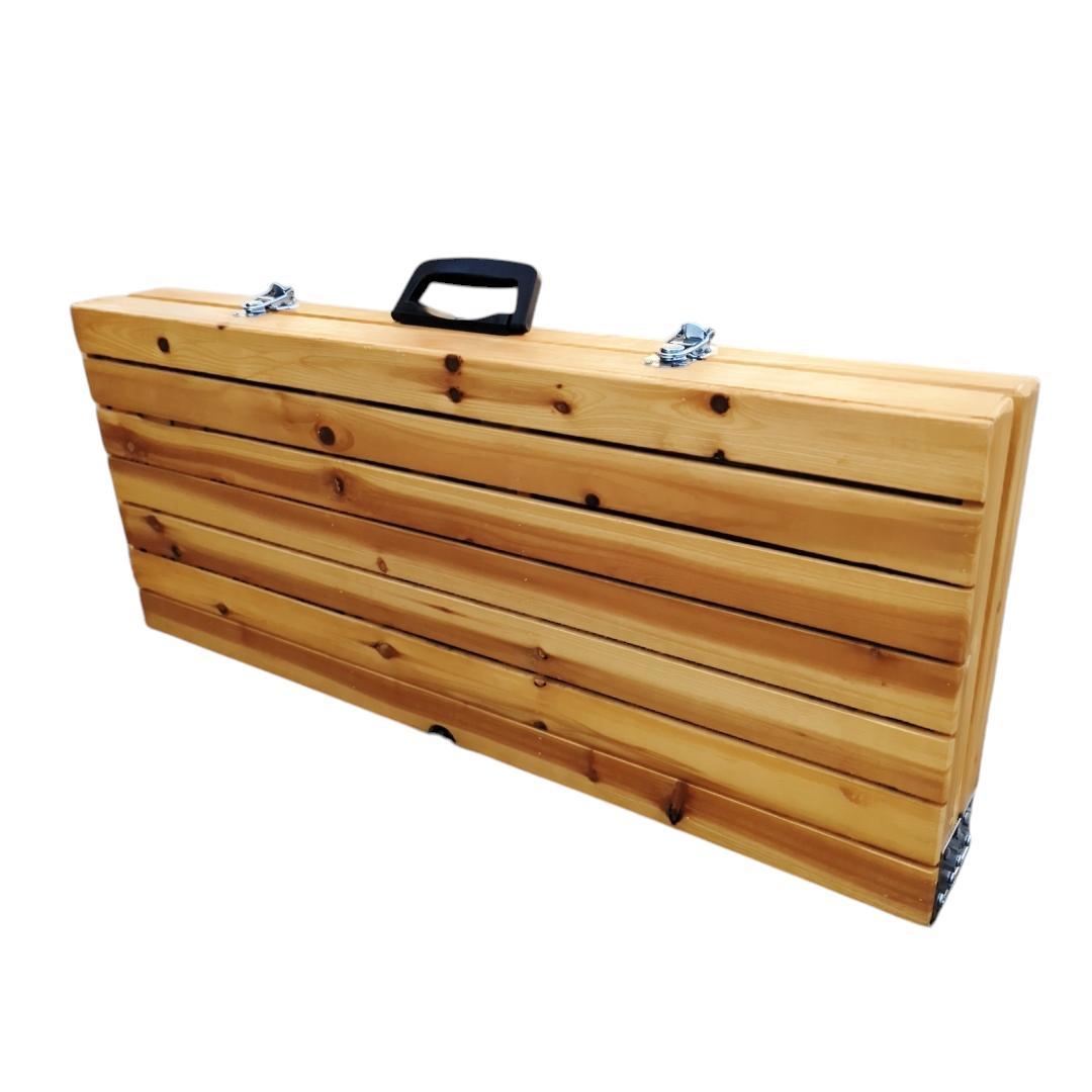 ウッドテーブル 椅子 一体型 テーブルセット 折りたたみ式 キャンプ 椅子4脚付