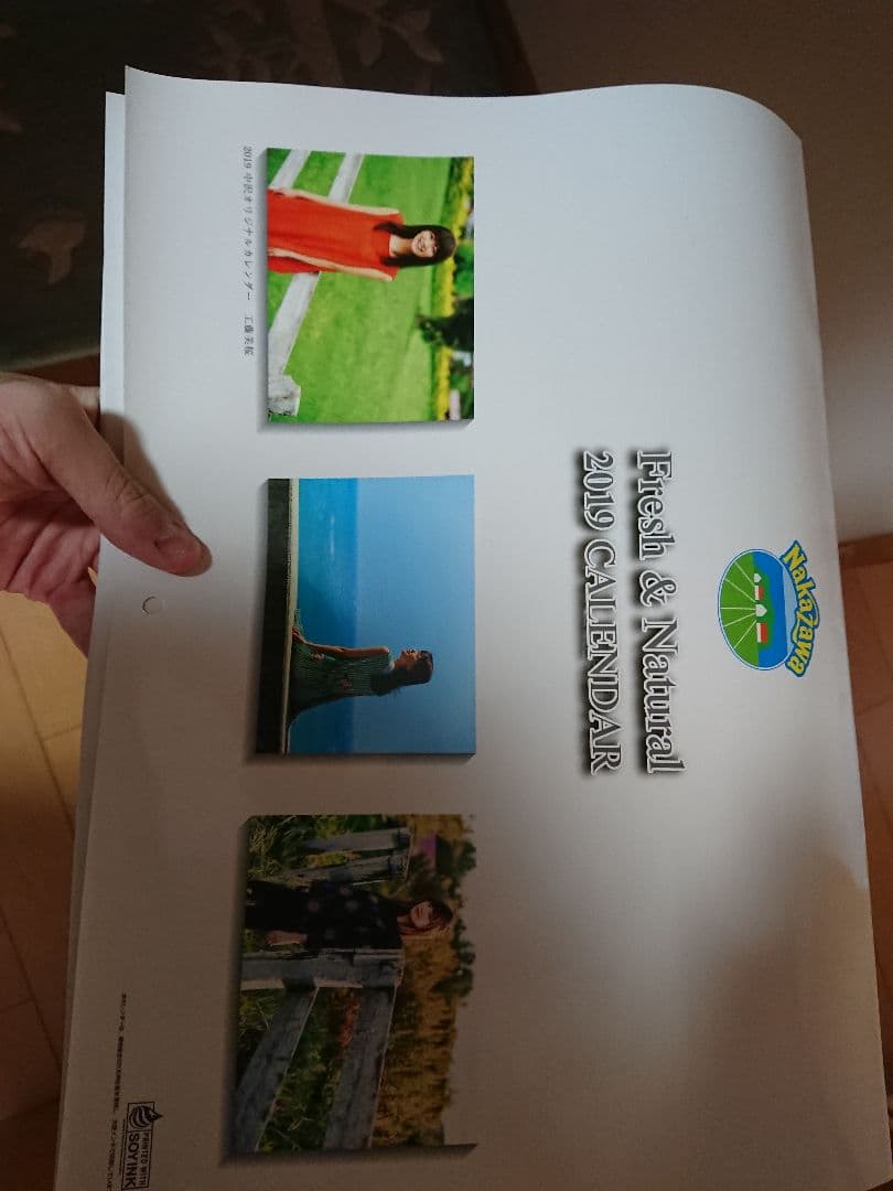 超絶稀少 中沢乳業 2019 カレンダー 工藤美桜