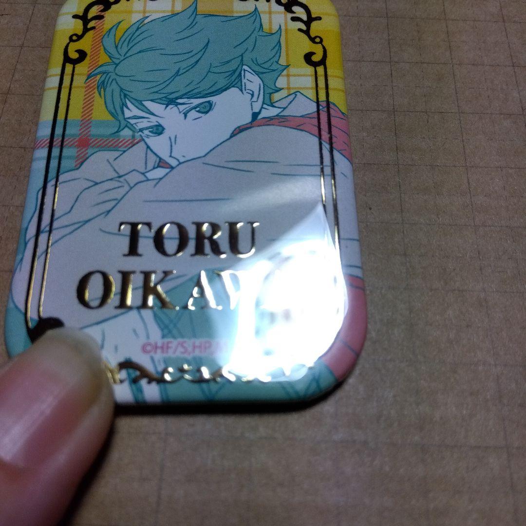 ハイキュー　セブンネット限定　スクエア缶バッジ　及川。