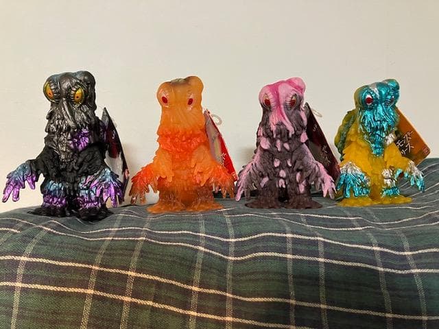 ★ヘドラ ムービーモンスター 4体セット レトロカラー 50周年展★