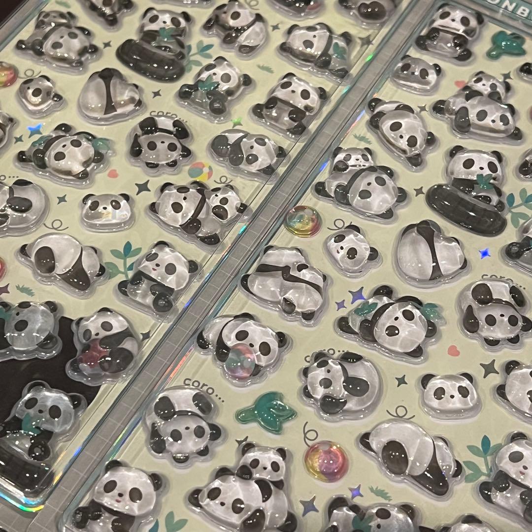 ボンボンドロップシール　パンダ