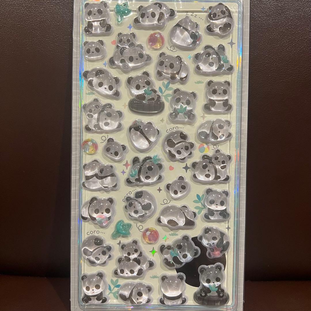 ボンボンドロップシール　パンダ