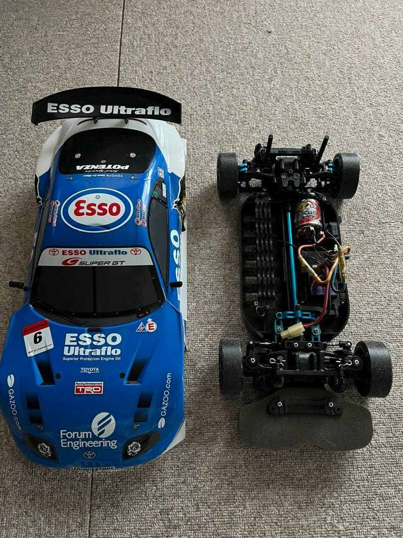 タミヤ TT-01 80スープラボディ ドリラジ 動作OK