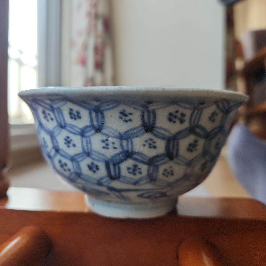 中国明朝中期頃の染付け碗