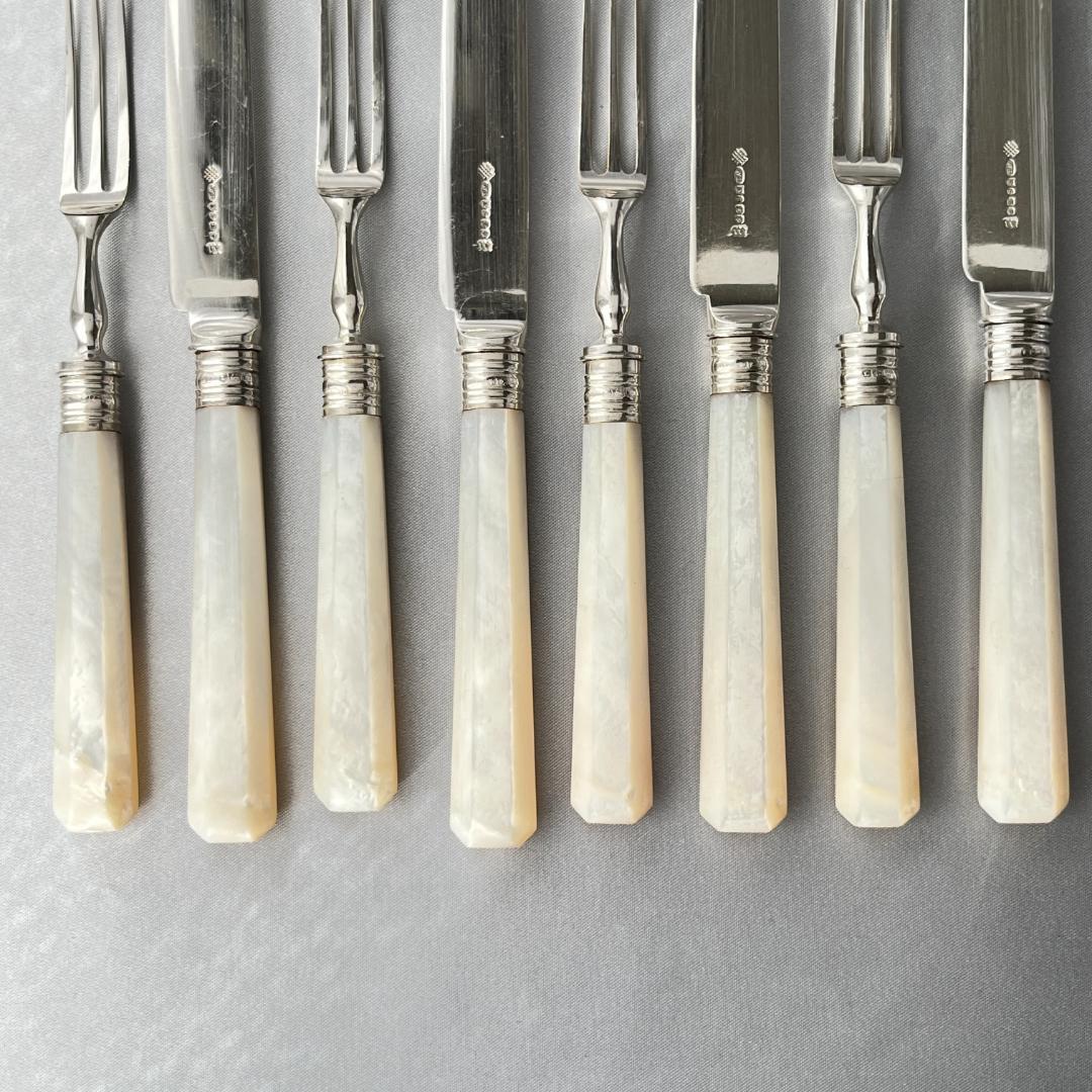 【William Yates 】【純銀継手 / 白蝶貝】パストリーセット