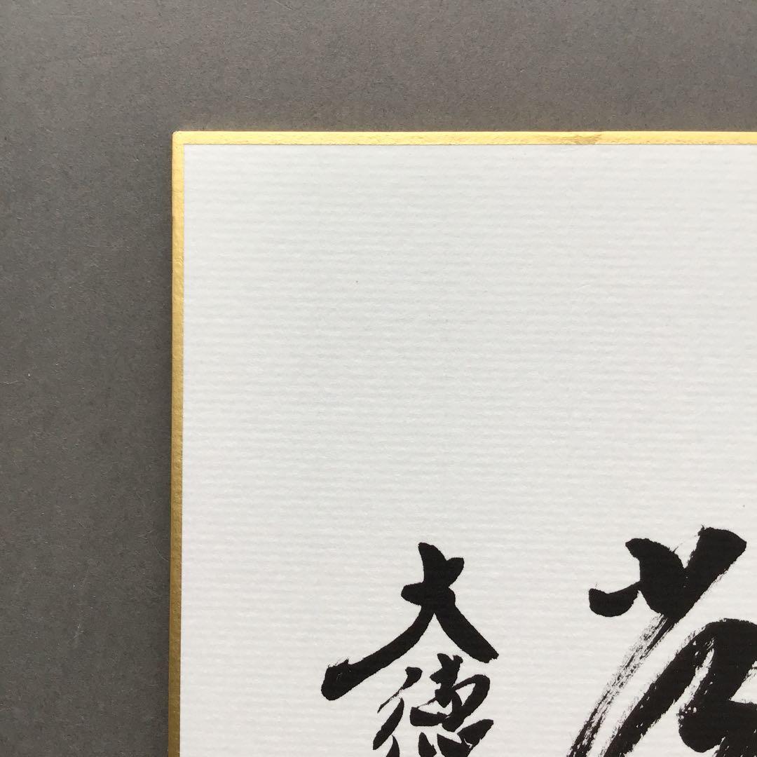 色紙　「平常心是道」　大徳寺黄梅院小林太玄　畳紙　配送用袋　S1035SS