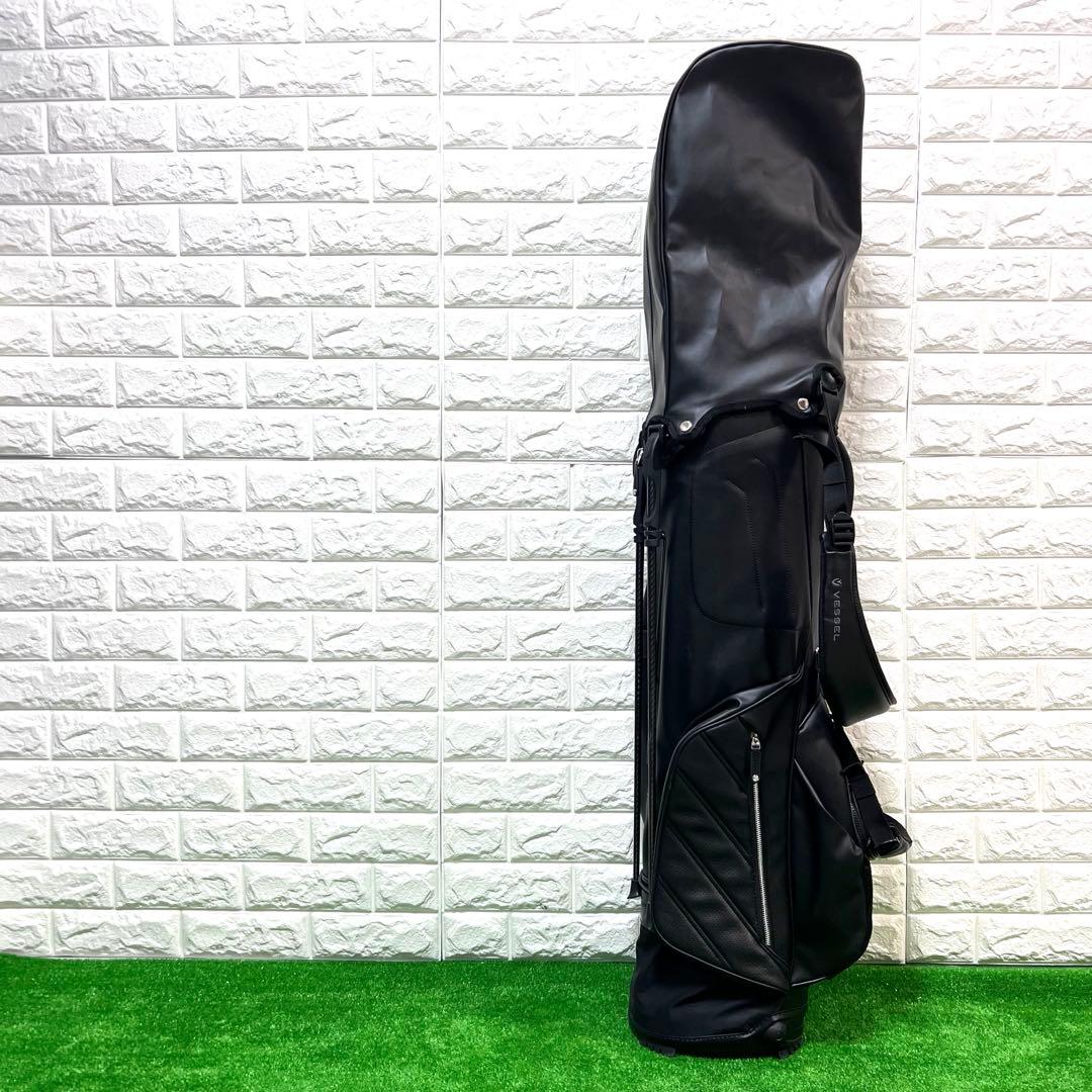 美品　Vessel スタンド式　キャディーバッグ　黒　良好　特価