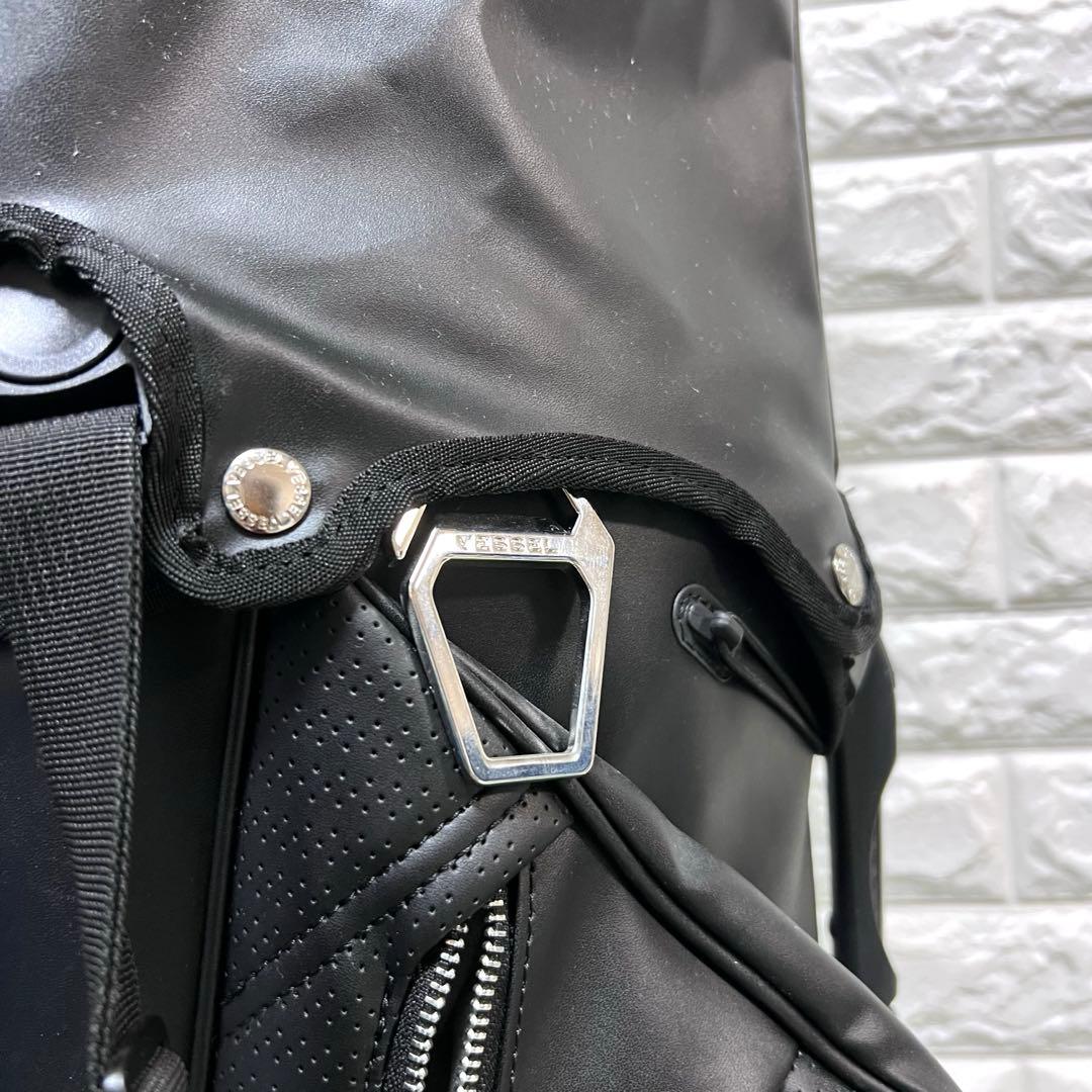 美品　Vessel スタンド式　キャディーバッグ　黒　良好　特価