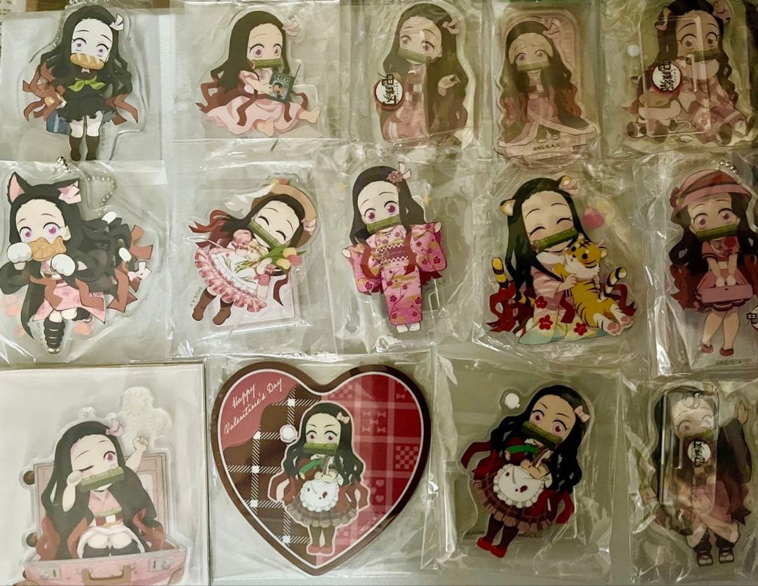 鬼滅の刃 禰豆子 アクリルスタンド 缶バッジ クッション カードWEBくじ A賞