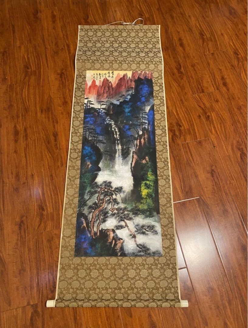 旧家蔵出 中国書道 掛軸 在銘 肉筆 書法 唐物 中国古玩 墨寶 日本私人舊藏