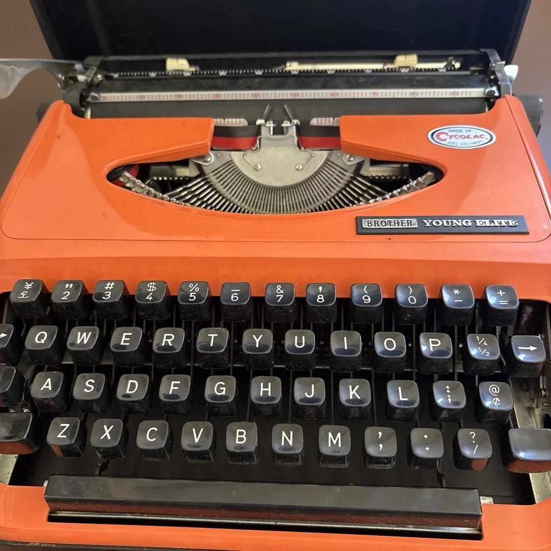 BROTHER YOUNG ELITE タイプライター オレンジ