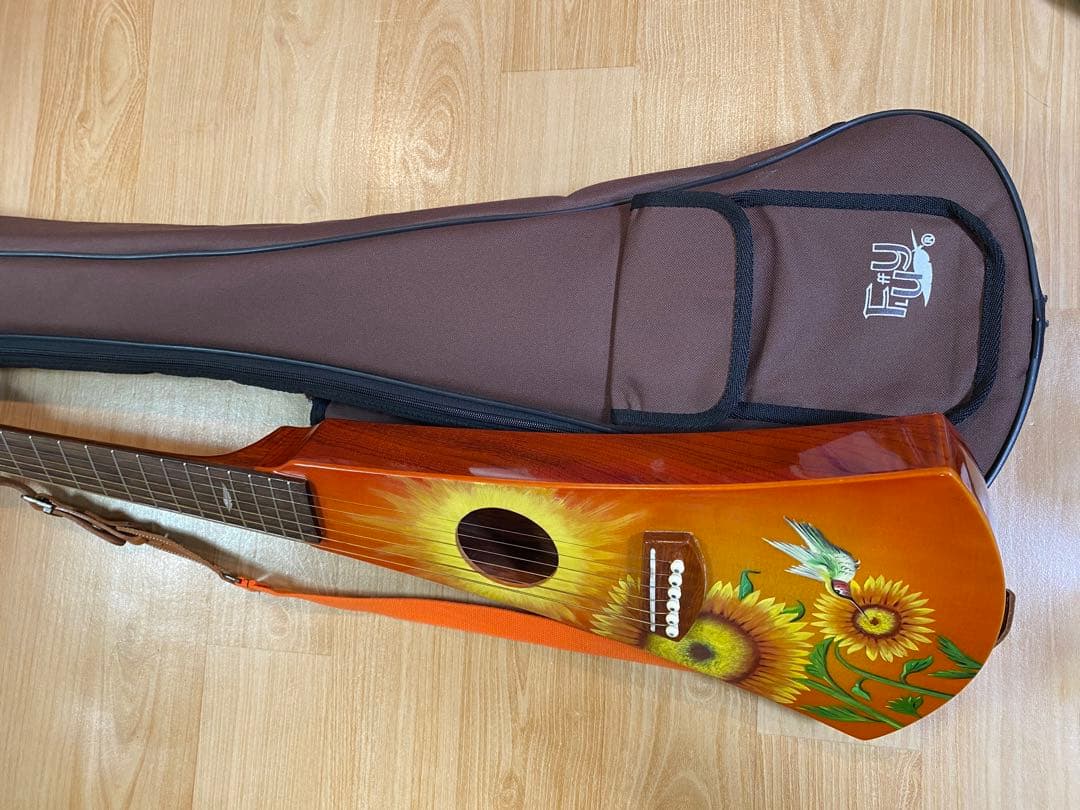【FLuffy】 トラベルギター ストラップ ケース付