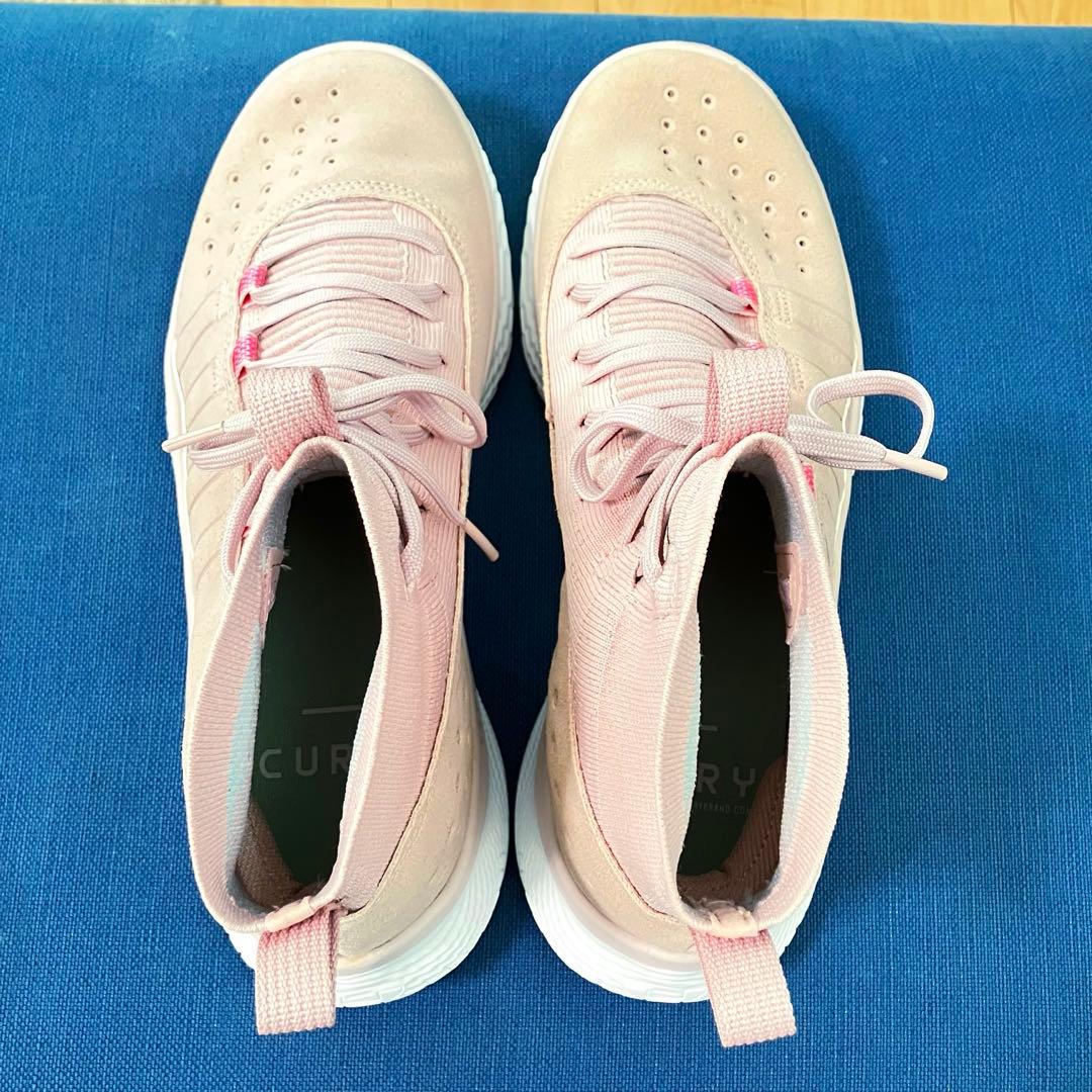 UA CURRY 4 flotro カリー4 フロトロ ピンク ホワイト 27