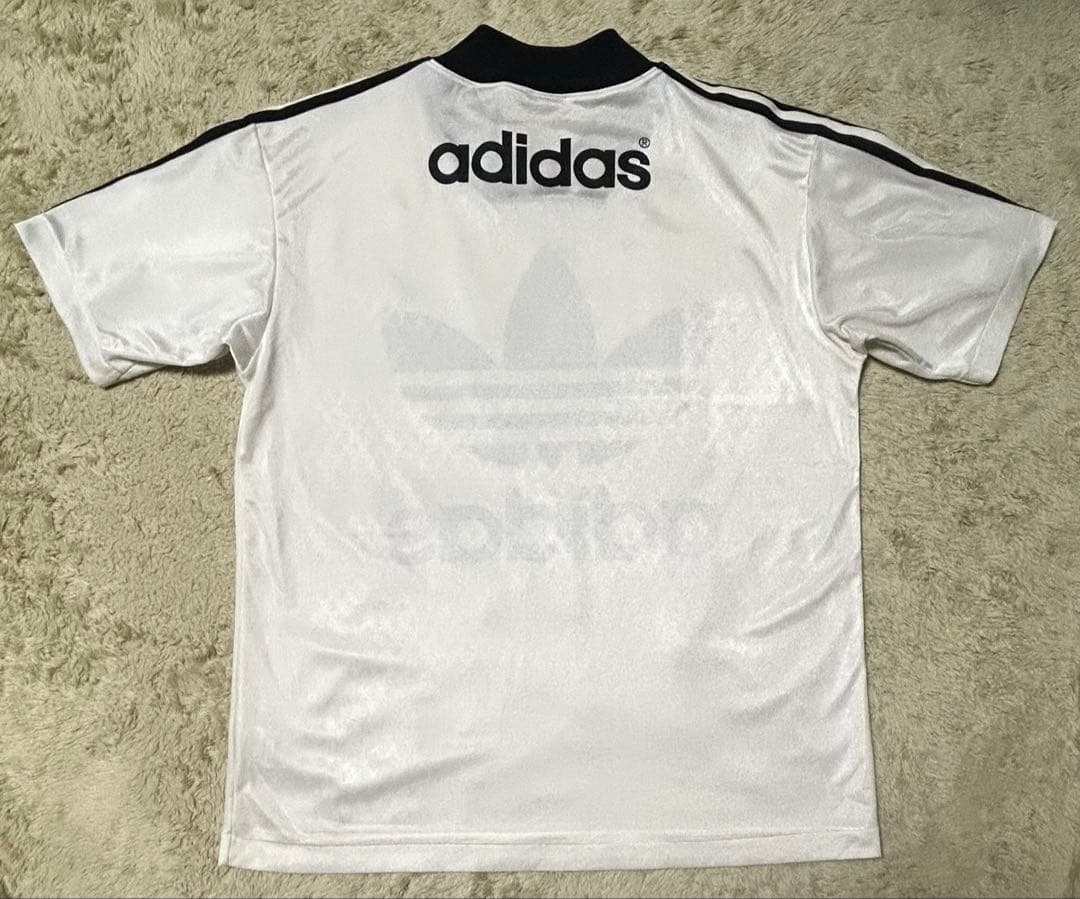 90s adidas アディダス ヴィンテージ ビッグトレフォイル ゲームシャツ