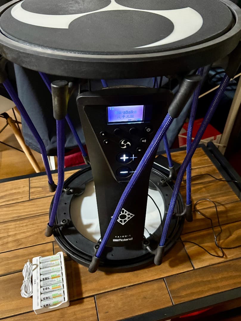 o*0様 TAIKO-1 電子和太鼓 Roland／充電池(EBL)8本・充電器