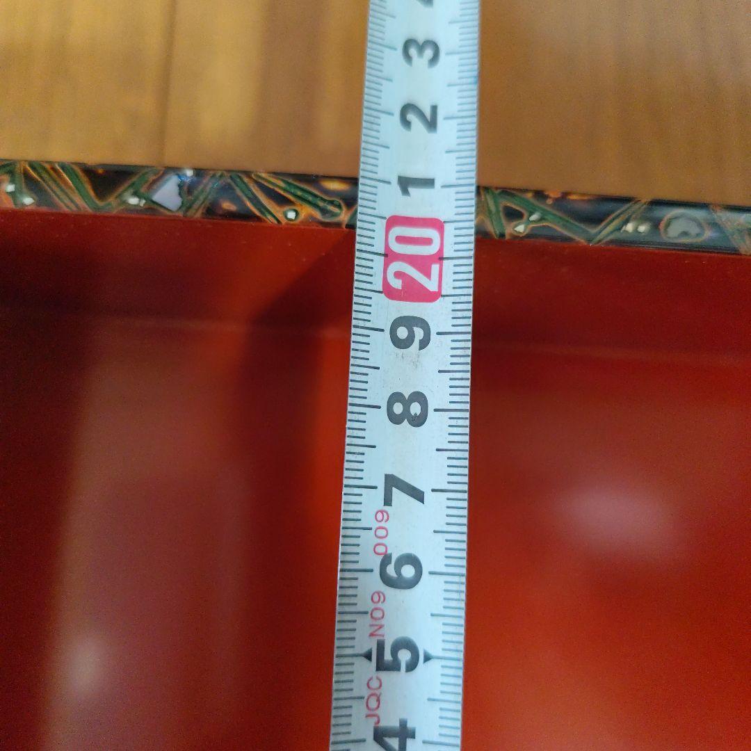 古代若狭塗　重箱5段蓋2枚台付き