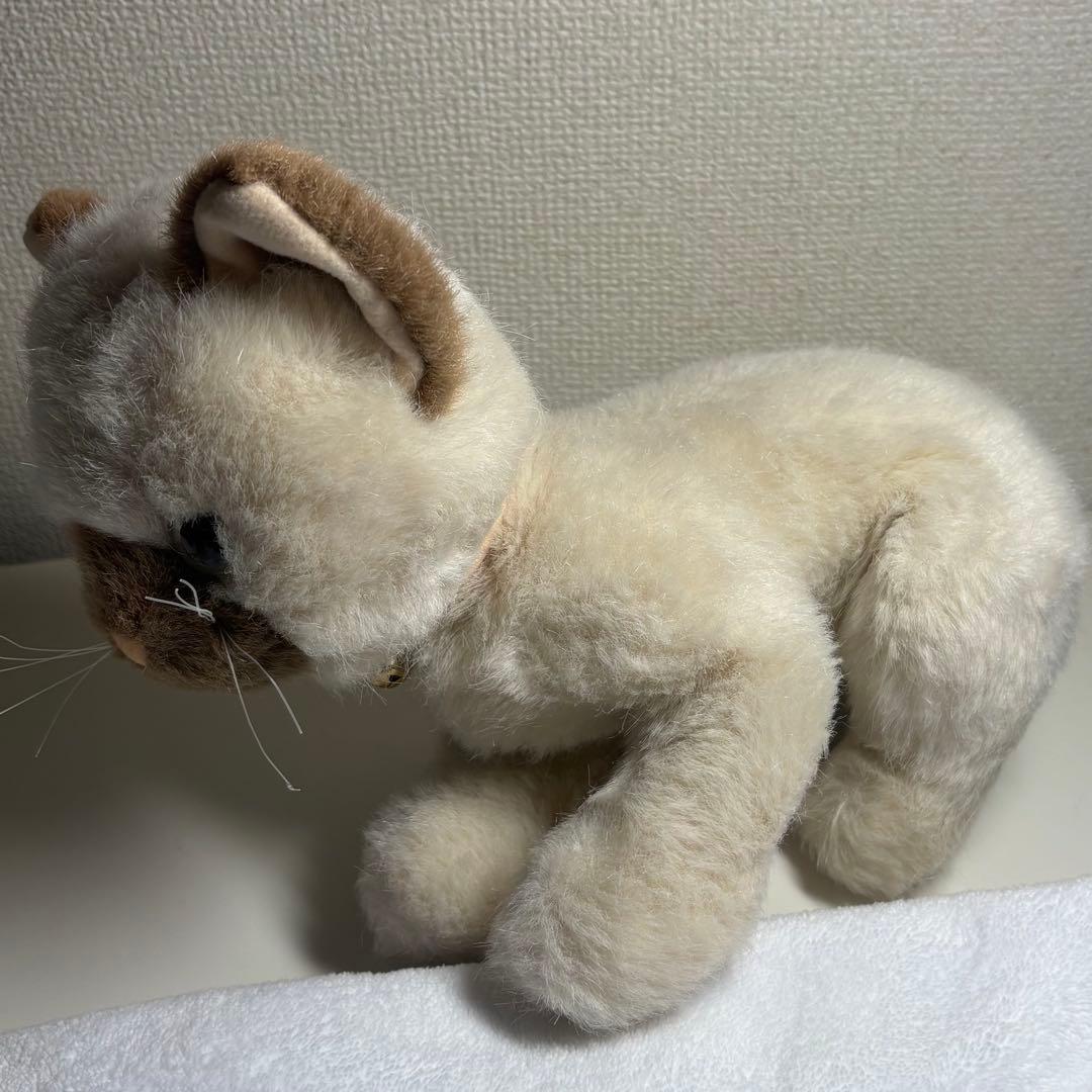 吉徳 ねこ シャム猫 ぬいぐるみ 鈴 首輪 レトロ ヴィンテージ 希少 年代物