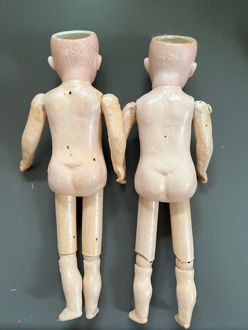 【アンティーク】ドイツ製ビスクドールアーモンドマルセル1894ペア