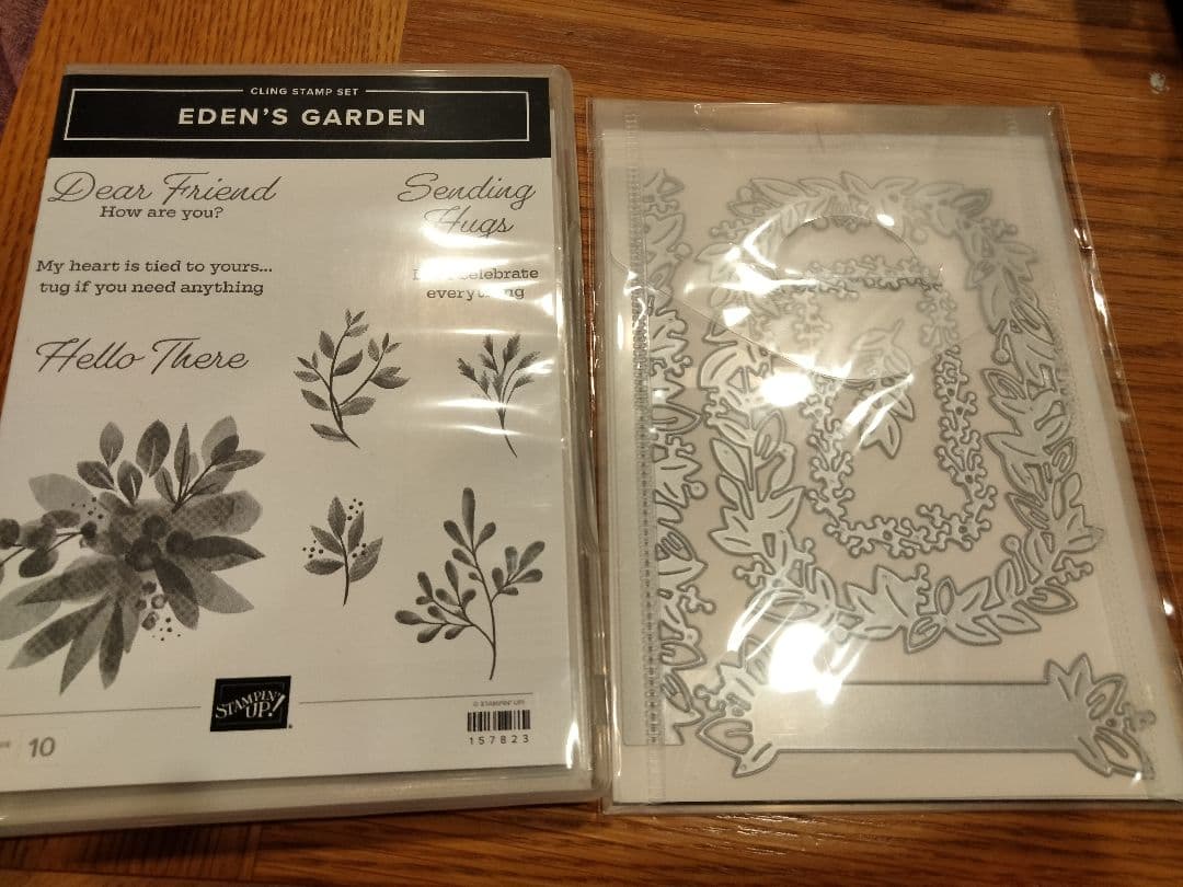 最後の１点♡未使用超オススメ！エデンガーデンスタンプ＆ダイセットスタンピンアップ