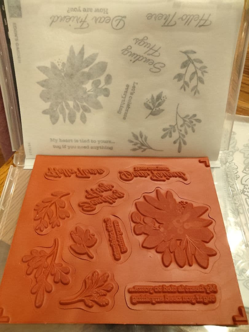 最後の１点♡未使用超オススメ！エデンガーデンスタンプ＆ダイセットスタンピンアップ