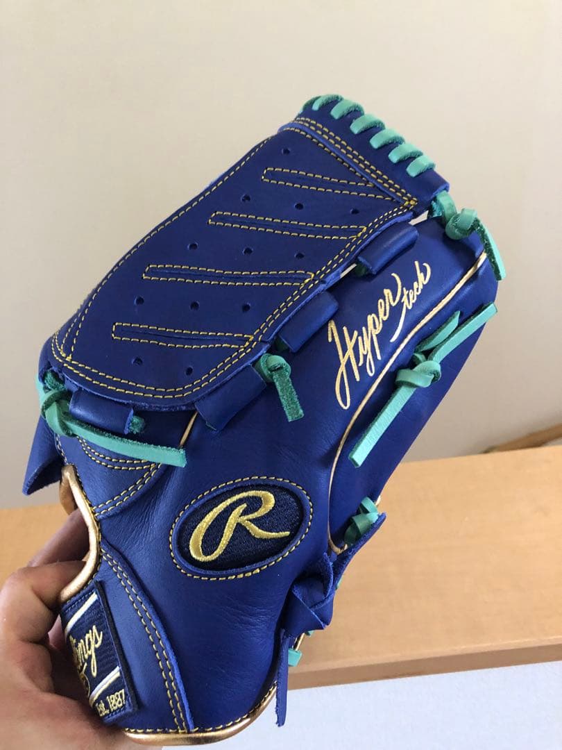 Rawlings Hyper Tech グローブ 青色 投手用グローブ