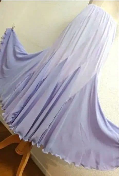 SALE☆チャコット　社交ダンス　スカート M　薄紫　シフォン　定価45100円