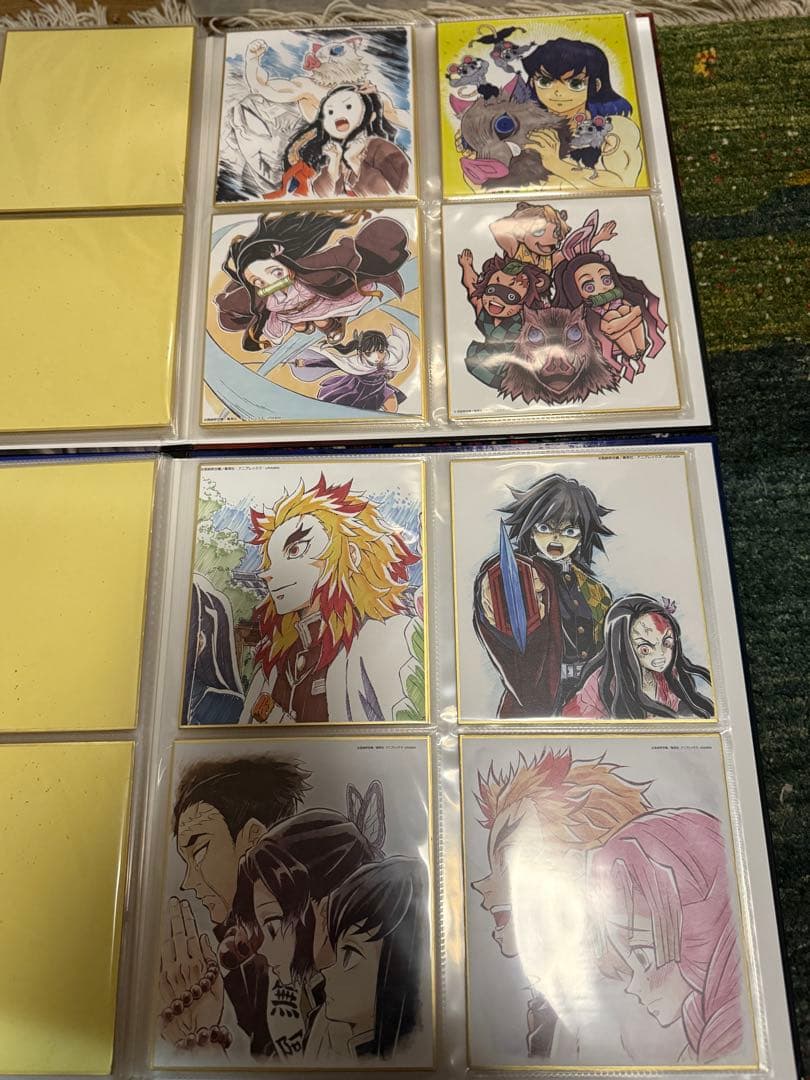 鬼滅の刃　全集中展複製色紙拾集帳と色紙セット