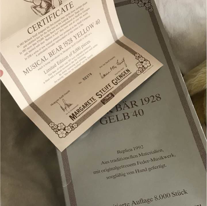 シュタイフ テディベア