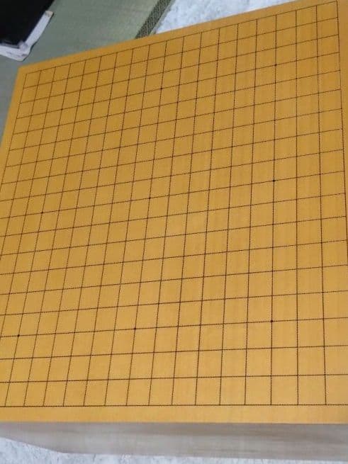 d*3様 国産本榧　碁盤　8寸　足つき　ヘソあり