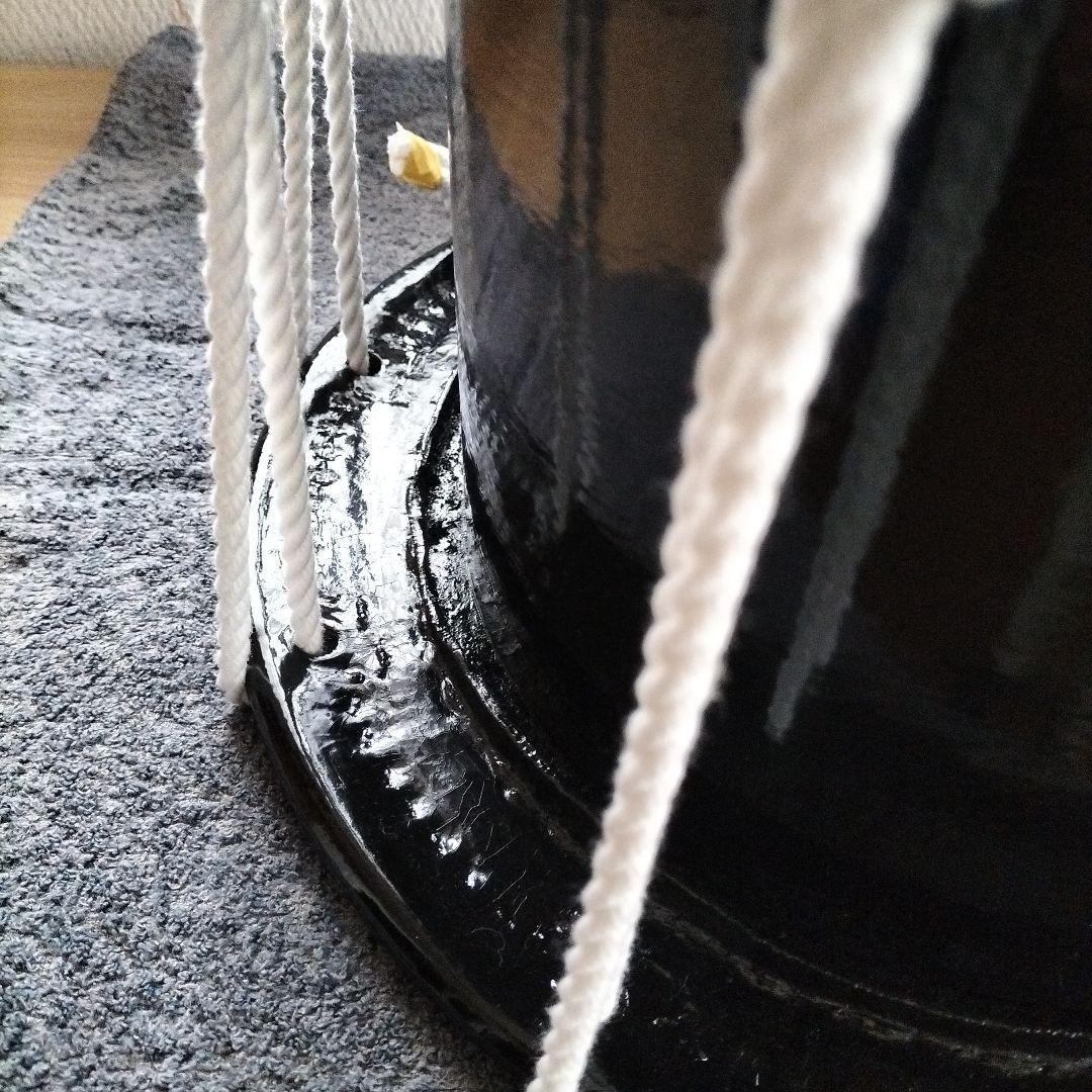 担ぎ太鼓 1.2尺　締太鼓　和太鼓 　天然皮革　ストラップ付き中古品⑦