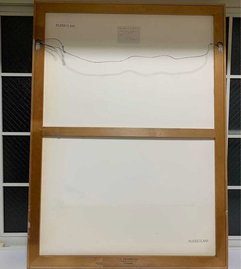 ✨ 抽象的な水彩+鉛筆画 フレーム付き