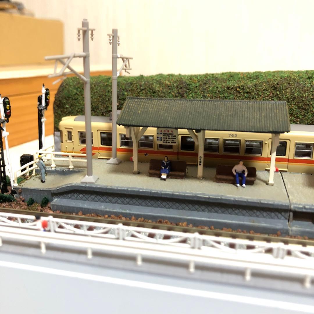 通勤通学　乗換駅ミニジオラマ